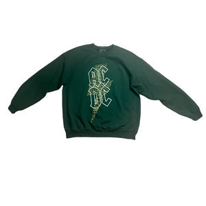 ACDC Green Cheetah Sweatshirt Size Large